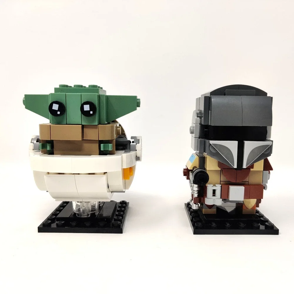Star Wars Lego BrickHeadz w Instructions Mandalorian Mando Grogu Baby Yoda 75317